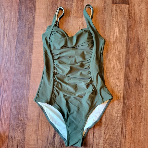 Cupshe Square Neck Tummy Control One Piece Swimsuit - Picture 3 of 6